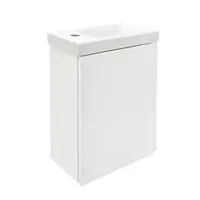 Cersanit Dormo kúpeľňová skrinka s umývadlom 40x21,5x64 cm biela lesk SIKONCMO014BL