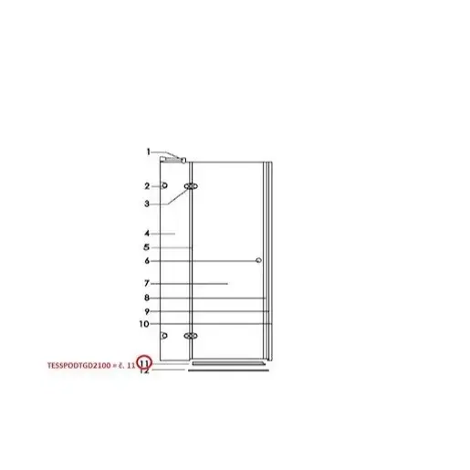 Náhradný diel Anima Glass TESSPODTGD2100