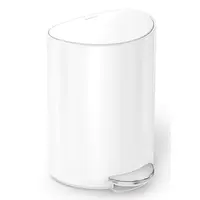 Pedálový odpadkový kôš Simplehuman 6 l biela oceľ SHCW2108