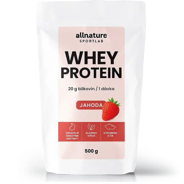 ALLNATURE Sportlab whey protein jahoda 500 g