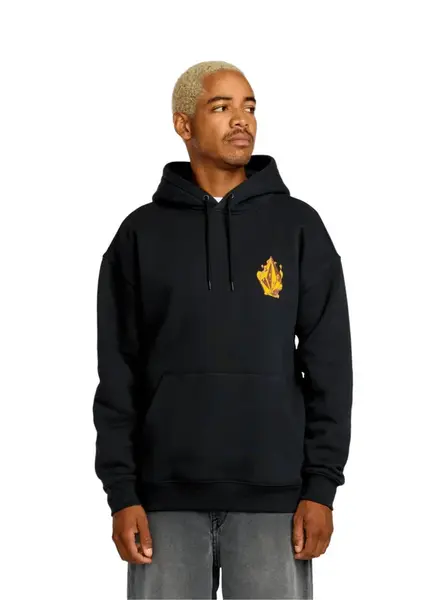 Volcom pánská mikina Fa Callum Rooney Po Antique Black | Černá | Velikost L