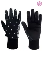 Meatfly dámské rukavice Powerstretch Black Dots | Černá | Velikost M