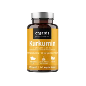 ORGANIS Kurkumin + piperin 30 kapslí
