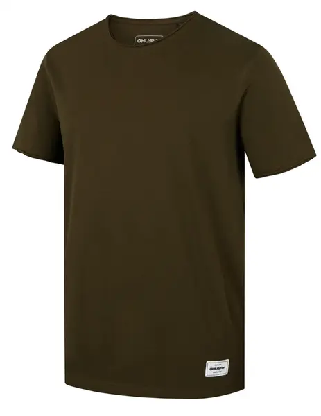 Husky Tee Base M XXL, dark khaki Pánské bavlněné triko