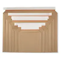 100 x Zásilkové obálky 352x249mm, hladká lepenka, hnědé | RAJA