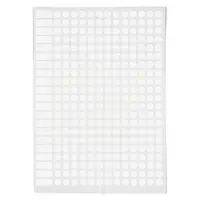 5 x Samolepicí, značkovací kolečka Ø 8mm, bílá, 294ks na archu