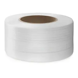 Cenovo výhodná PP viazacia páska, 12 x 0,55 mm, návin 3000m, biela, pevnosť v ťahu 145kg | RAJA