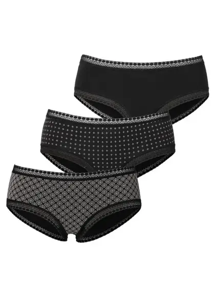 LASCANA Nohavičky  sivá / čierna