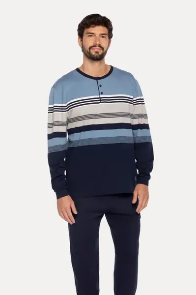 Pánské pyžamo OSCAR XL Modrá