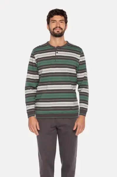 Pánské pyžamo SEBASTIAN L Zelená