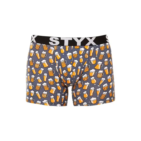 Styx Pánské boxerky long art sportovní guma pivo (U1357) M