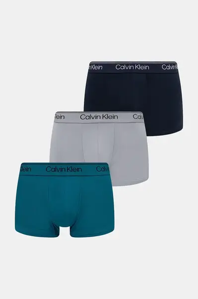 Boxerky Calvin Klein Underwear 3-pack tyrkysová barva, LV00NB4409