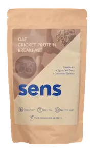 SENS Proteinová kaše snídaně s cvrččí moukou - Lískové ořechy 400 g