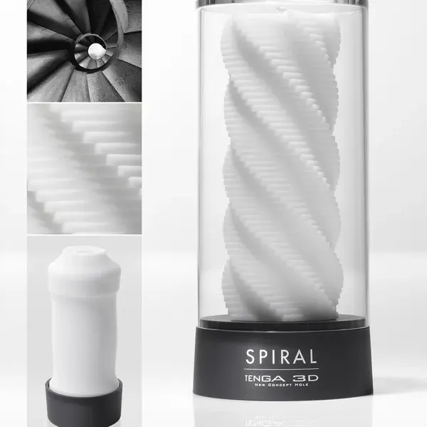 TENGA Masturbátor 3D Spiral  (14,6 cm)