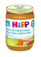 HIPP BIO Mrkva s ryžou a teľacím mäsom 190 g
