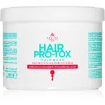 Kallos Hair Pro-Tox maska pre slabé a poškodené vlasy s kokosovým olejom, kyselinou hyalurónovou a kolagénom 500 ml