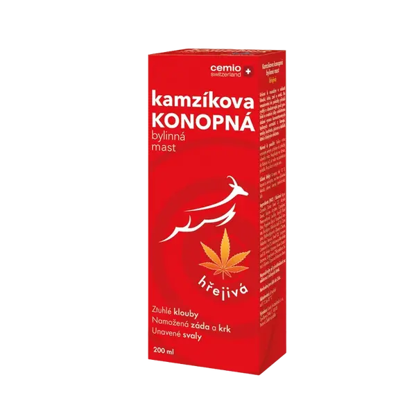 CEMIO Kamzíkova konopná masť hrejivá 200 ml