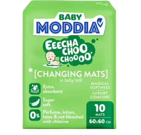 MODDIA BABY Prebaľovacie podložky 60×60 cm, 10 ks