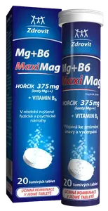 ZDROVIT MaxMag Horčík 375 mg + B6 20 šumivých tabliet