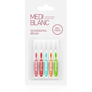 MEDIBLANC Interdental Pick-brush Mix medzizubná kefka 5 ks