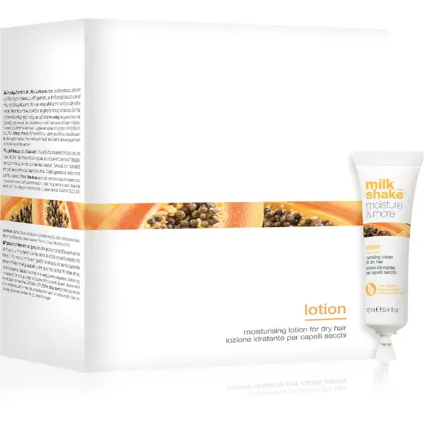 milk_shake® Moisture & More Lotion hydratačné mlieko pre suché vlasy 12x12 ml