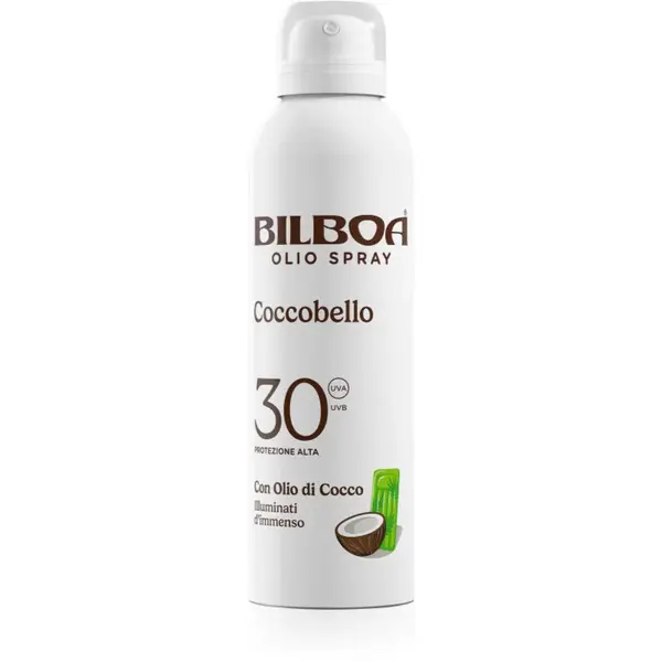 Bilboa Coccobello opaľovací sprej s kokosovým olejom SPF 30 150 ml