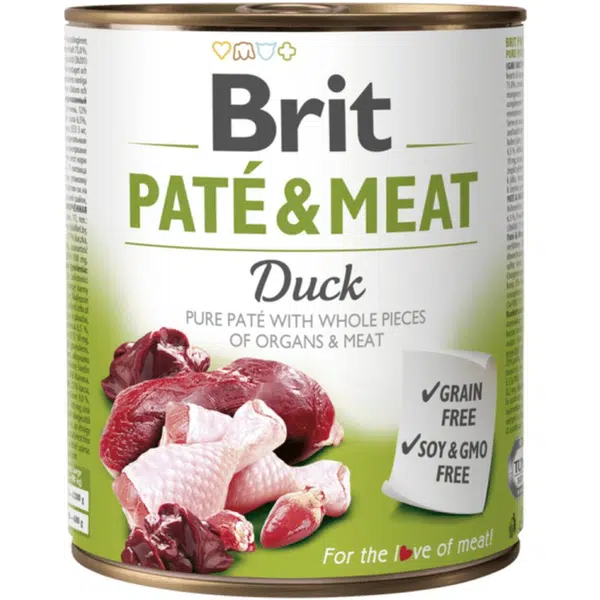 Brit konzerva Paté & Meat Duck 800 g | Konzerva pre psov
