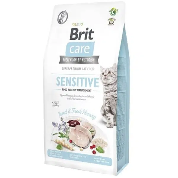 Brit Care Cat Grain-Free Sensitive with Insect 7 kg | Granule pre mačky