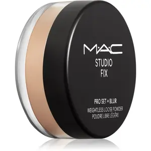 MAC Cosmetics Studio Fix Pro Set + Blur Weightless Loose Powder zmatňujúci fixačný púder odtieň Medium Deep 6,5 g