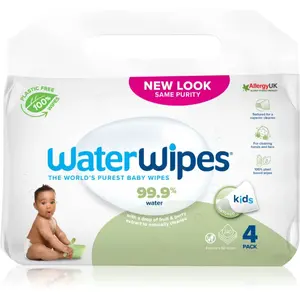 WaterWipes Baby Wipes Soapberry 4 Pack detské jemné vlhčené obrúsky 4x60 ks