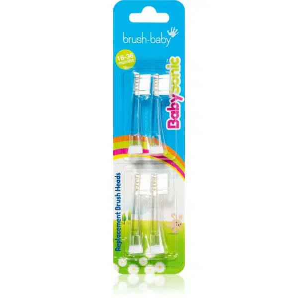 Brush Baby BabySonic náhradné hlavice na zubnú kefku 18 - 36 months 4 ks