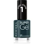 Rimmel Super Gel gélový lak na nechty bez použitia UV/LED lampy odtieň 068 Beach House Blue 12 ml