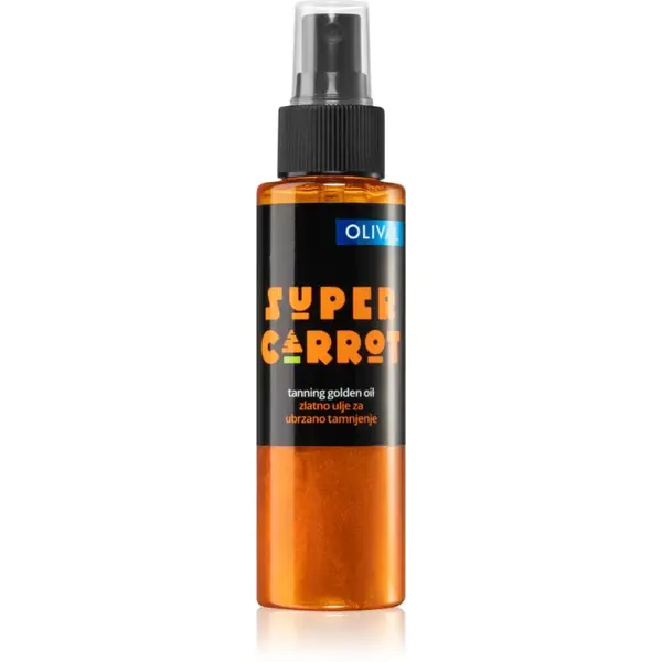 Olival SUPER Carrot Golden Oil olej s trblietkami urýchľujúci opaľovanie 100 ml