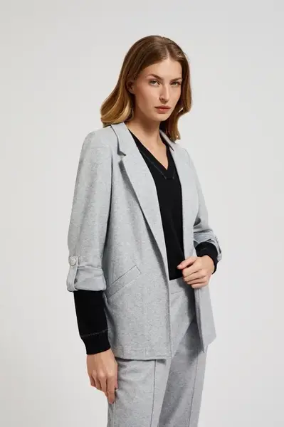 Marisse Women's Jacket Z-Mr-4501 Grey Mel