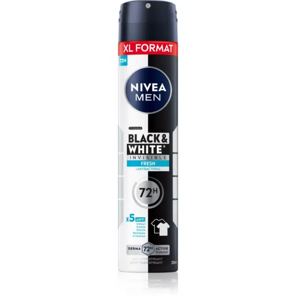 NIVEA MEN Black & White Fresh antiperspirant v spreji 200 ml