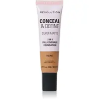 Makeup Revolution Conceal & Define zmatňujúci make-up odtieň F12.7NC 23 ml