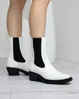 Resti White women's high slip boots Darran - Footwear