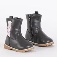 Resti Gray girls boots with a decorative upper Nokimi - Footwear