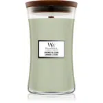 Woodwick Lavender & Cedar vonná sviečka s dreveným knotom 610 g