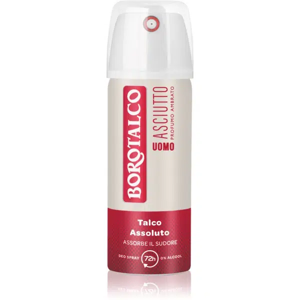 Borotalco MEN Dry dezodorant v spreji 72h vône Amber 40 ml