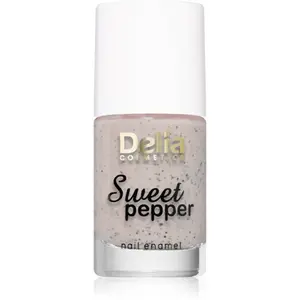 Delia Cosmetics Sweet Pepper Black Particles lak na nechty odtieň 02 Apricot 11 ml