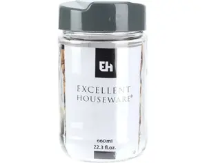 Dóza na potraviny Excellent 660 ml, sklo