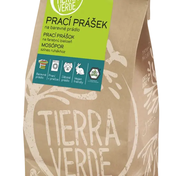TIERRA VERDE Prací prášek z mýdlových ořechů na barevné prádlo 850 g