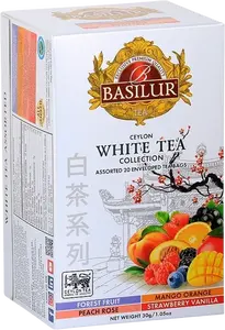 BASILUR White Tea Assorted přebal 20 x 1.5 g