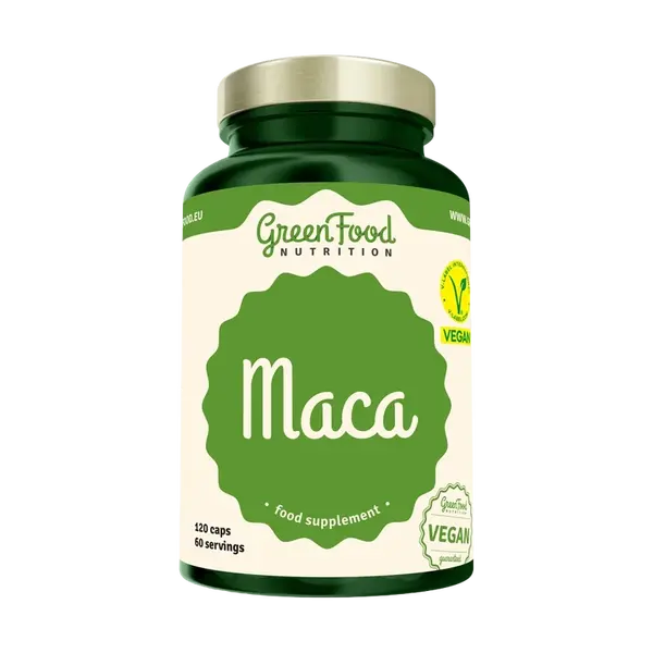 GREENFOOD NUTRITION Maca 120 kapslí
