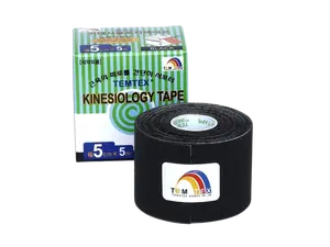 TEMTEX Tejp. ckinesio tape černá 5 cm x 5 m