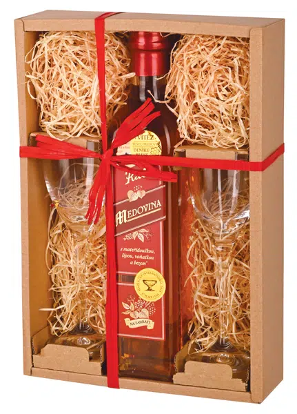 KITL Medovina dárkové balení + 2 skleničky 500 ml