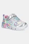 Dětské tenisky Skechers UNICORN CHARMER - LIL HEART S stříbrná barva, 303064N