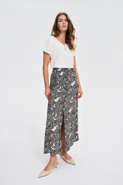 Marisse White Cotton Blouse