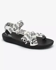 Resti White women's sandals with bow Oyall